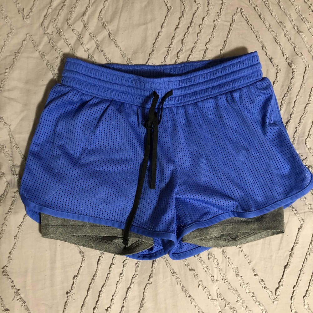 MESH SPANDEX WORKOUT SHORTS 💙